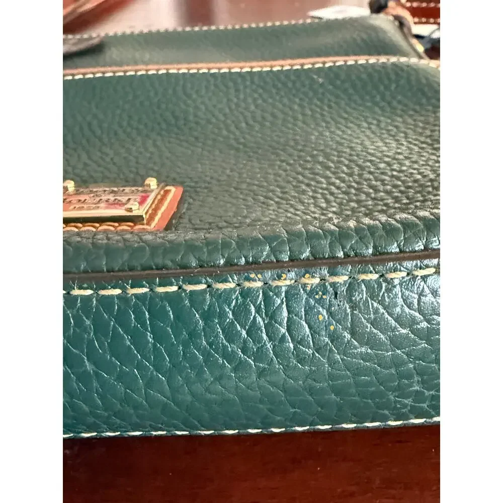 Dooney & Bourke Pebble Grain Letter Carrier Crossbody Bl R935 & Dust Bag